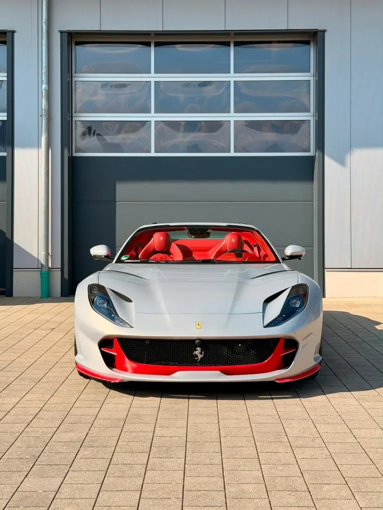 Ferrari 812 GTS 2024, front view — Cannes Luxury Car Rental, Cannes. Ferrari 812 GTS in Cannes Hiring a Ferrari 812 GTS in Cannes provides a high-performance…