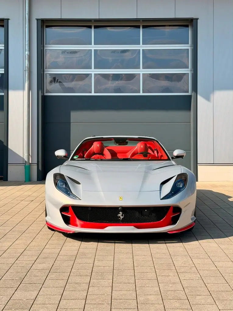 Ferrari 812 GTS 2024, front view — Cannes Luxury Car Rental, Cannes. Ferrari 812 GTS in Cannes Hiring a Ferrari 812 GTS in Cannes provides a high-performance…
