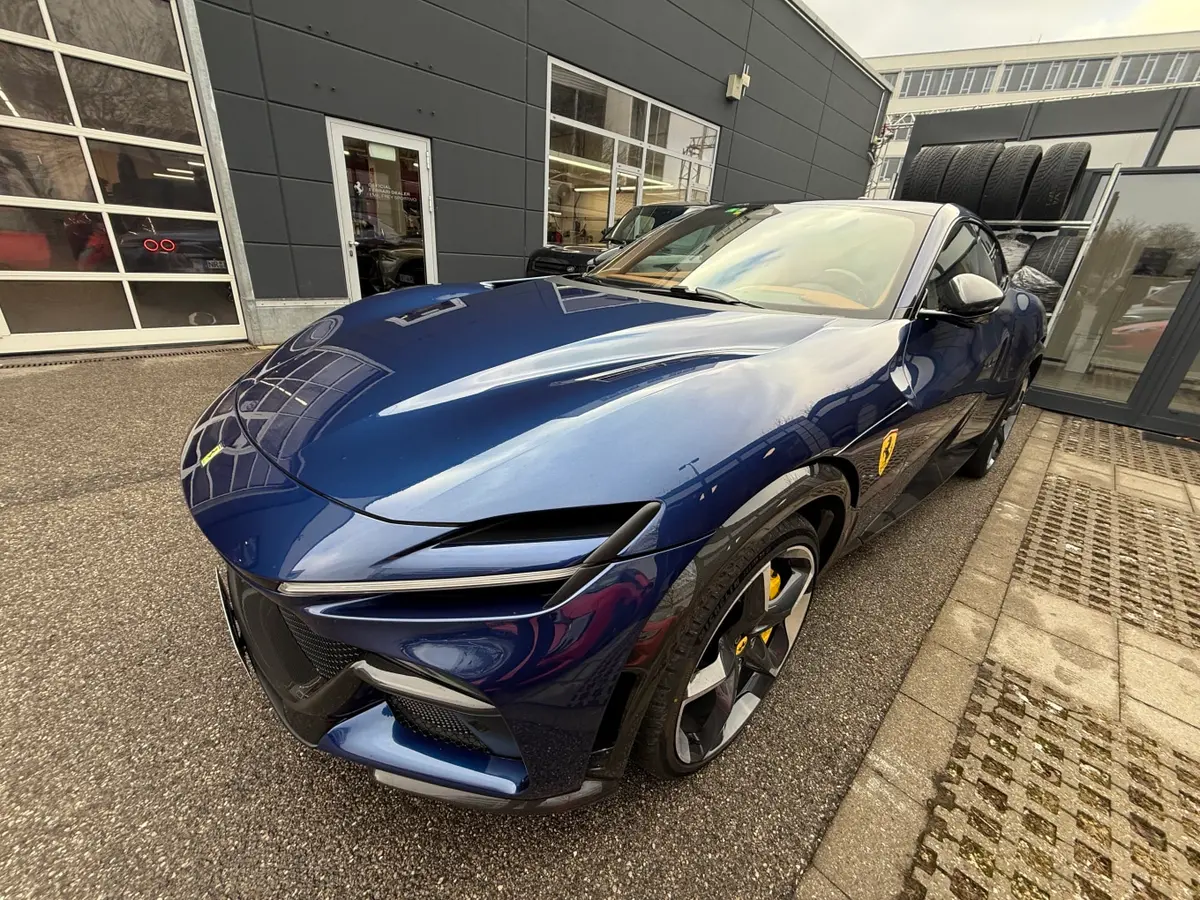 Ferrari Purosangue 2024, front view — Cannes Luxury Car Rental, Cannes. Ferrari Purosangue in Cannes Hiring a Ferrari Purosangue in Cannes provides a…