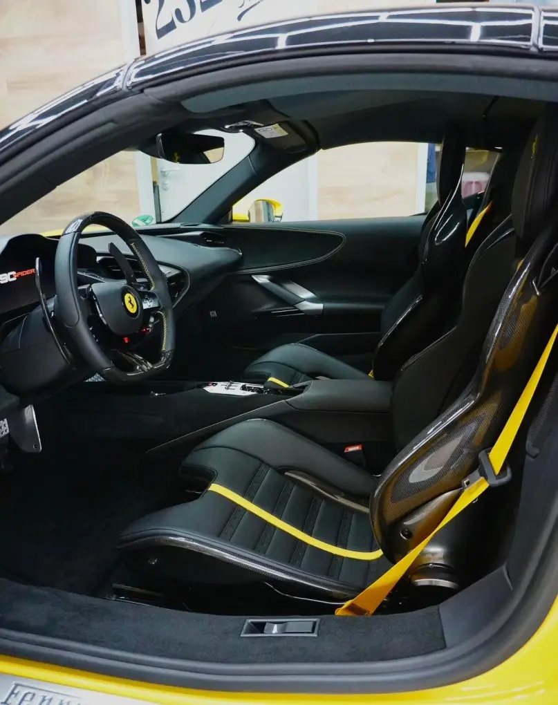 Ferrari SF90 Spider 2024, exterior — Cannes Luxury Car Rental, Cannes. Ferrari SF90 Spider in Cannes Hiring a Ferrari SF90 Spider in Cannes provides a…