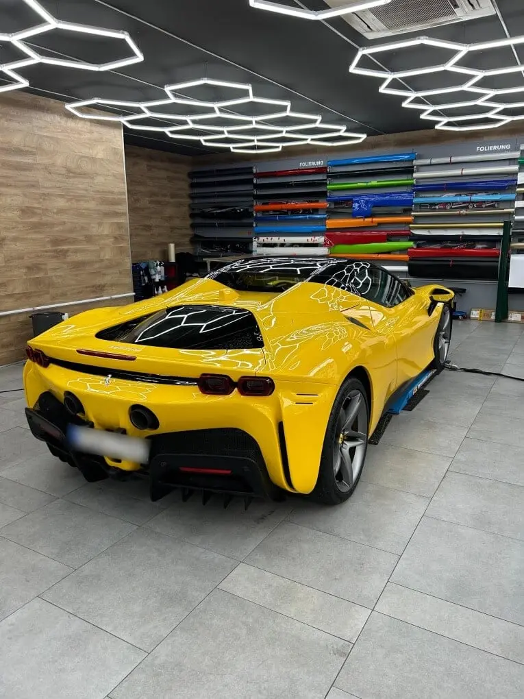 Ferrari SF90 Spider 2024, rear view — Cannes Luxury Car Rental, Cannes. Ferrari SF90 Spider in Cannes Hiring a Ferrari SF90 Spider in Cannes provides a…