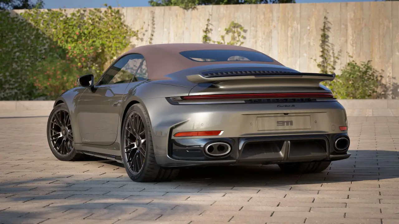 Porsche 911 992 Carrera Turbo S Cabrio 2026, extérieur — Cannes Luxury Car Rental, Cannes. Porsche 911 992 Carrera Turbo S Cabrio in Cannes La location d'une Porsche 911 992…