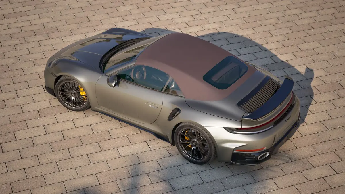 Porsche 911 992 Carrera Turbo S Cabrio 2026, vue avant — Cannes Luxury Car Rental, Cannes. Porsche 911 992 Carrera Turbo S Cabrio in Cannes La location d'une Porsche 911 992…