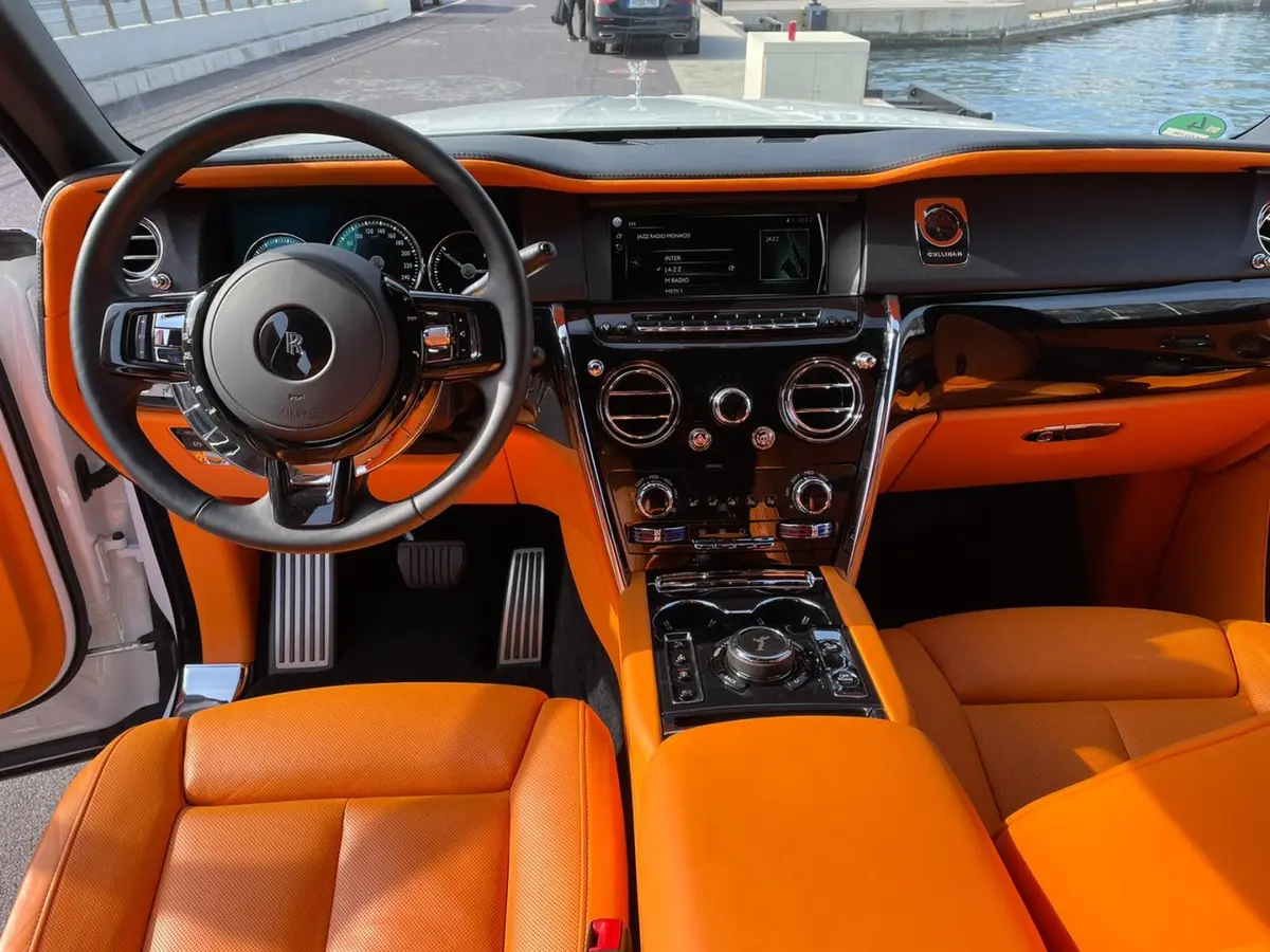 Rolls-Royce Cullinan 2022, rear view — Cannes Luxury Car Rental, Cannes. Rolls-Royce Cullinan in Cannes Hiring a Rolls-Royce Cullinan in Cannes provides an…