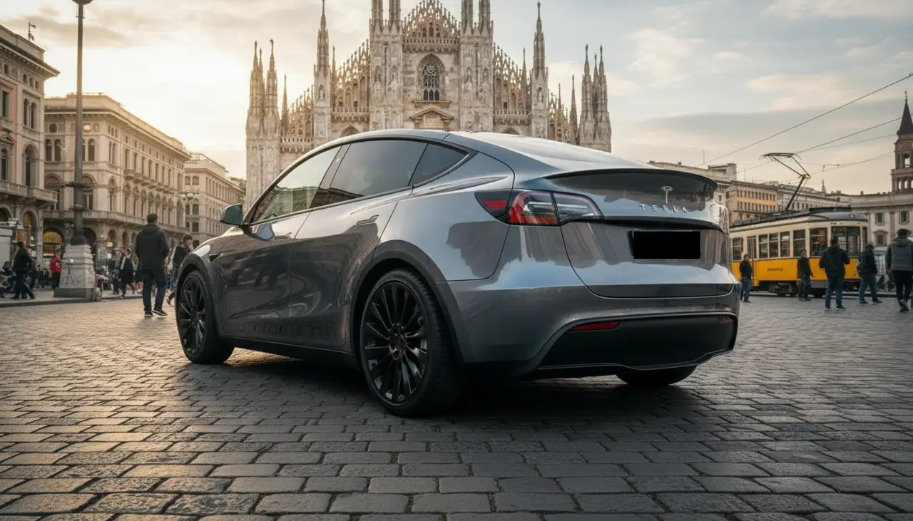 Tesla Model Y Long Range 2023, extérieur — Cannes Luxury Car Rental, Cannes. Tesla Model Y Long Range in Cannes La location d'une Tesla Model Y Long Range à Cannes…