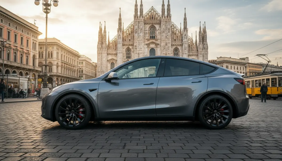 Tesla Model Y Long Range 2023, vue arrière — Cannes Luxury Car Rental, Cannes. Tesla Model Y Long Range in Cannes La location d'une Tesla Model Y Long Range à Cannes…